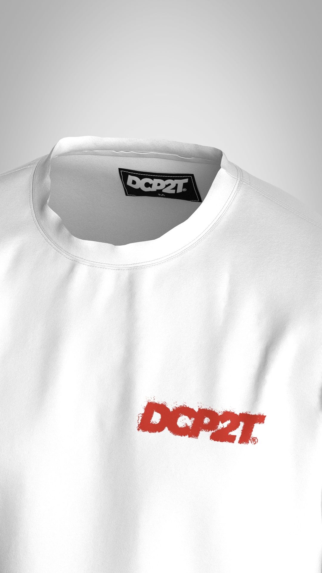 T-shirt Pardon blanc