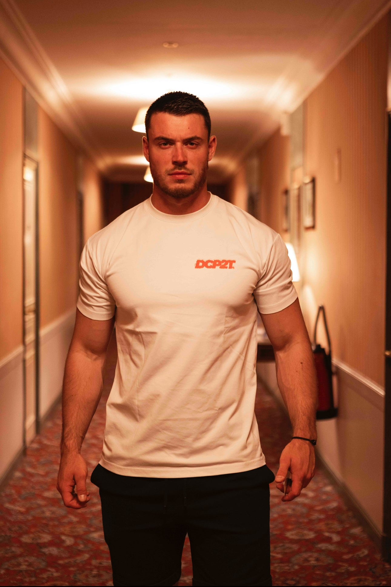 T-shirt Pardon blanc