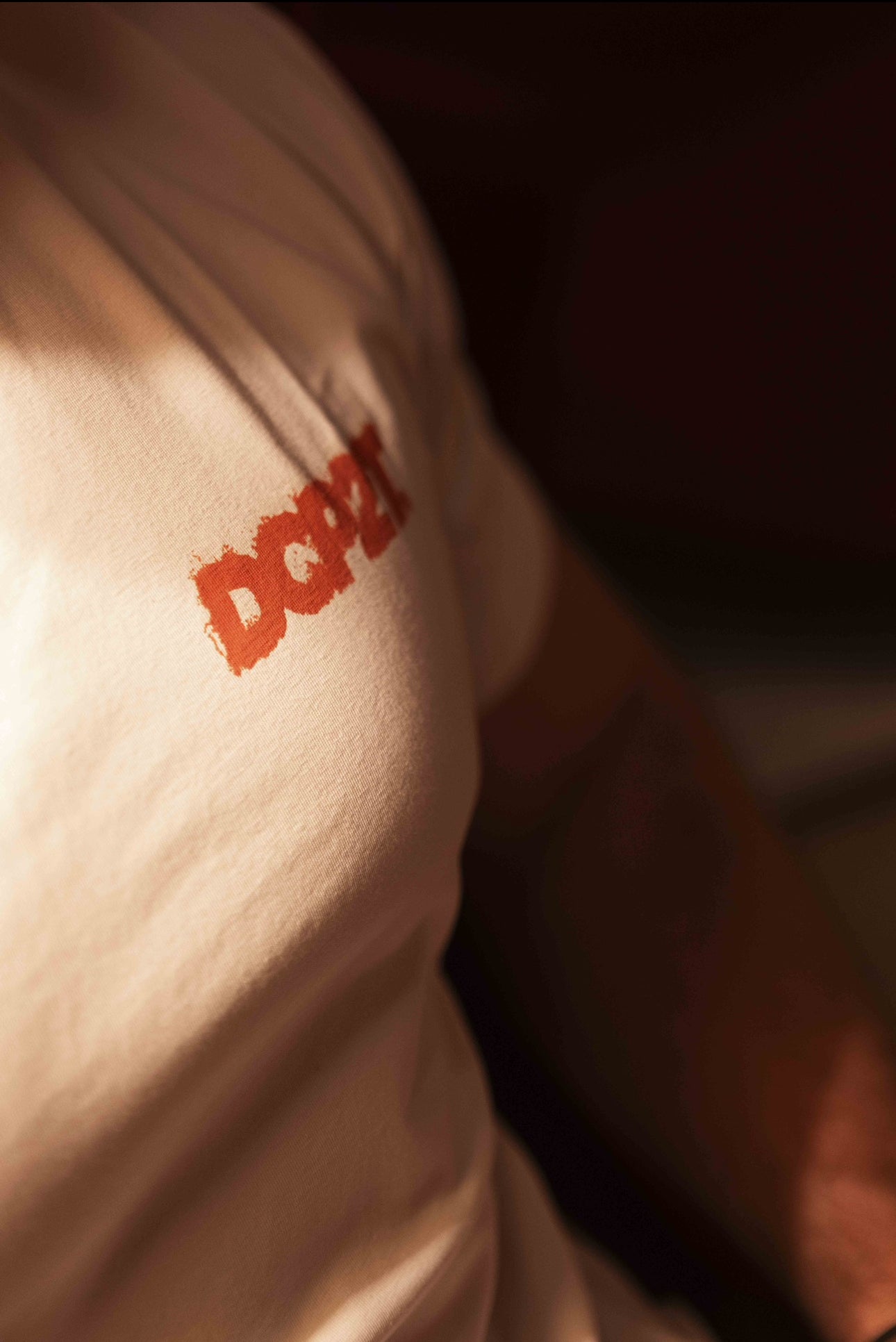 T-shirt Pardon blanc