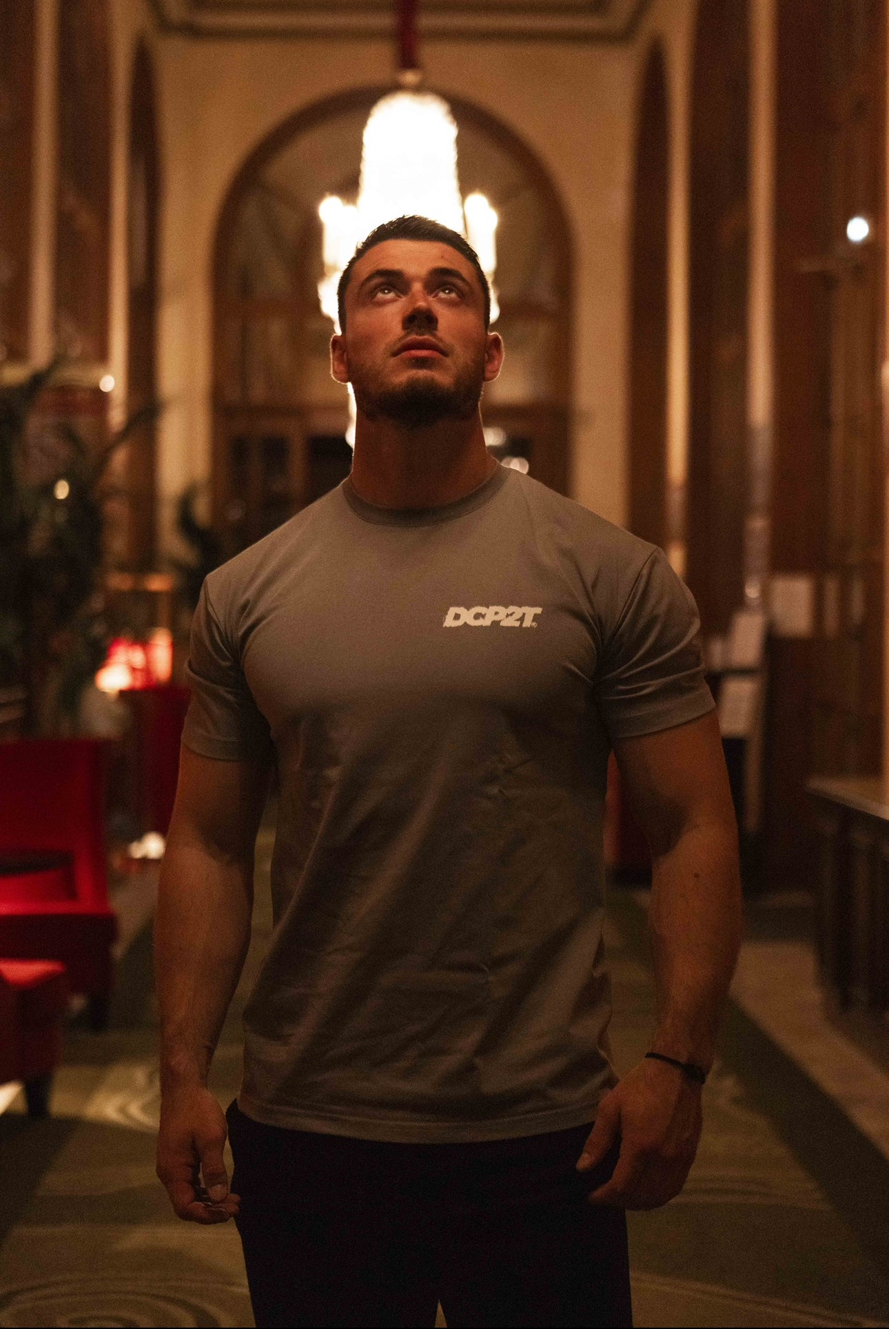 T-shirt Pardon gris