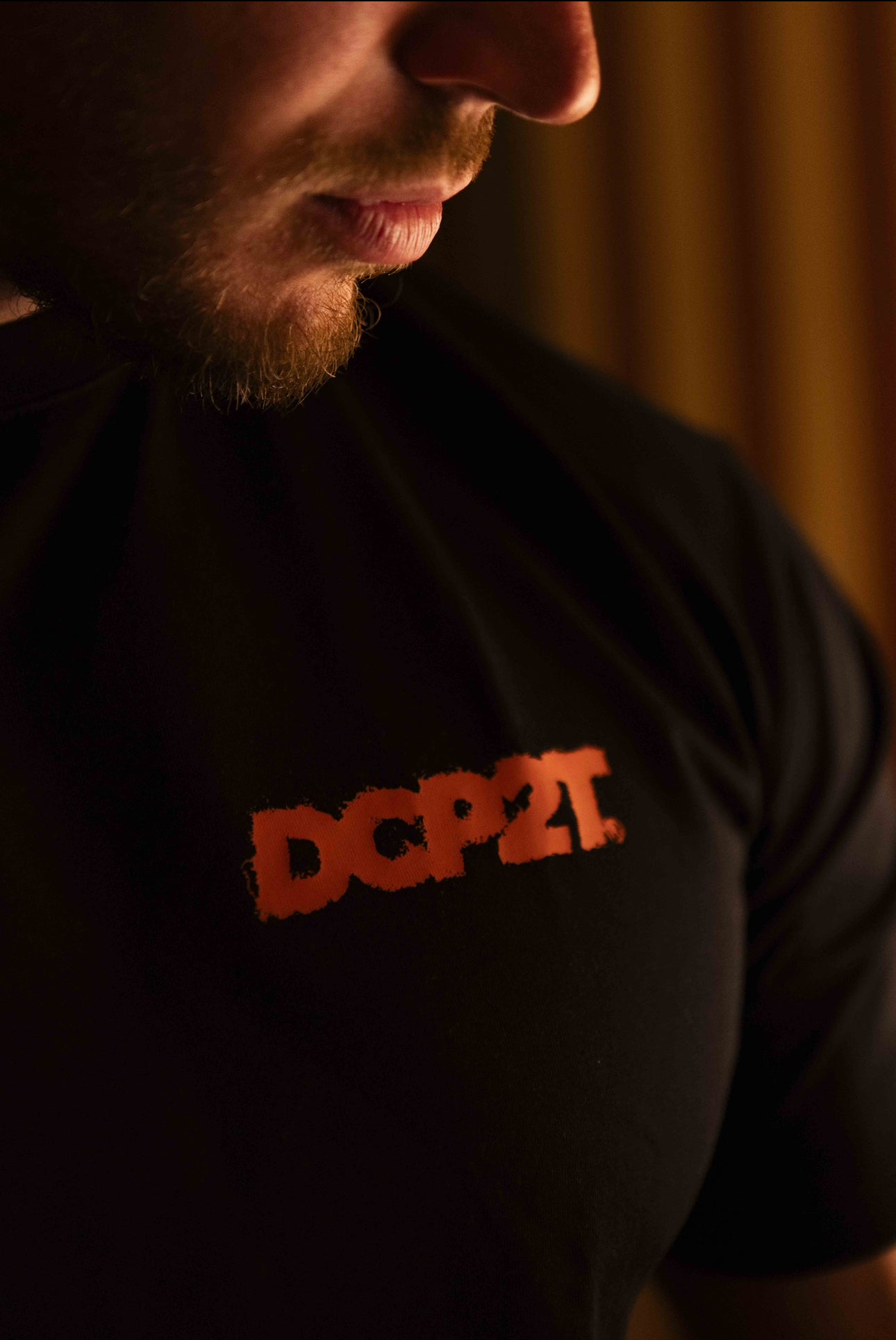 T-shirt Pardon noir